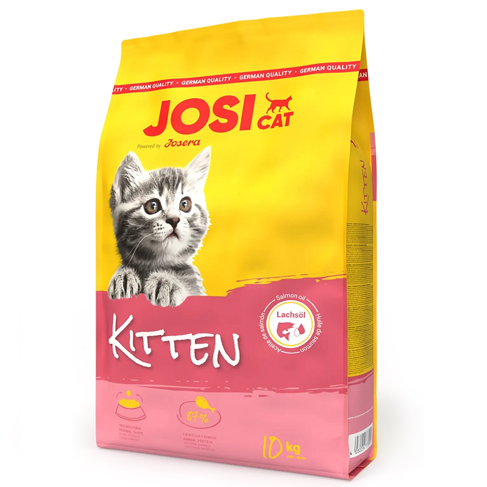 JOSICAT Kitten 10 kg – Hrană Uscată Completă pentru Pui de Pisică, Creștere Armonioasă și Imunitate Puternică