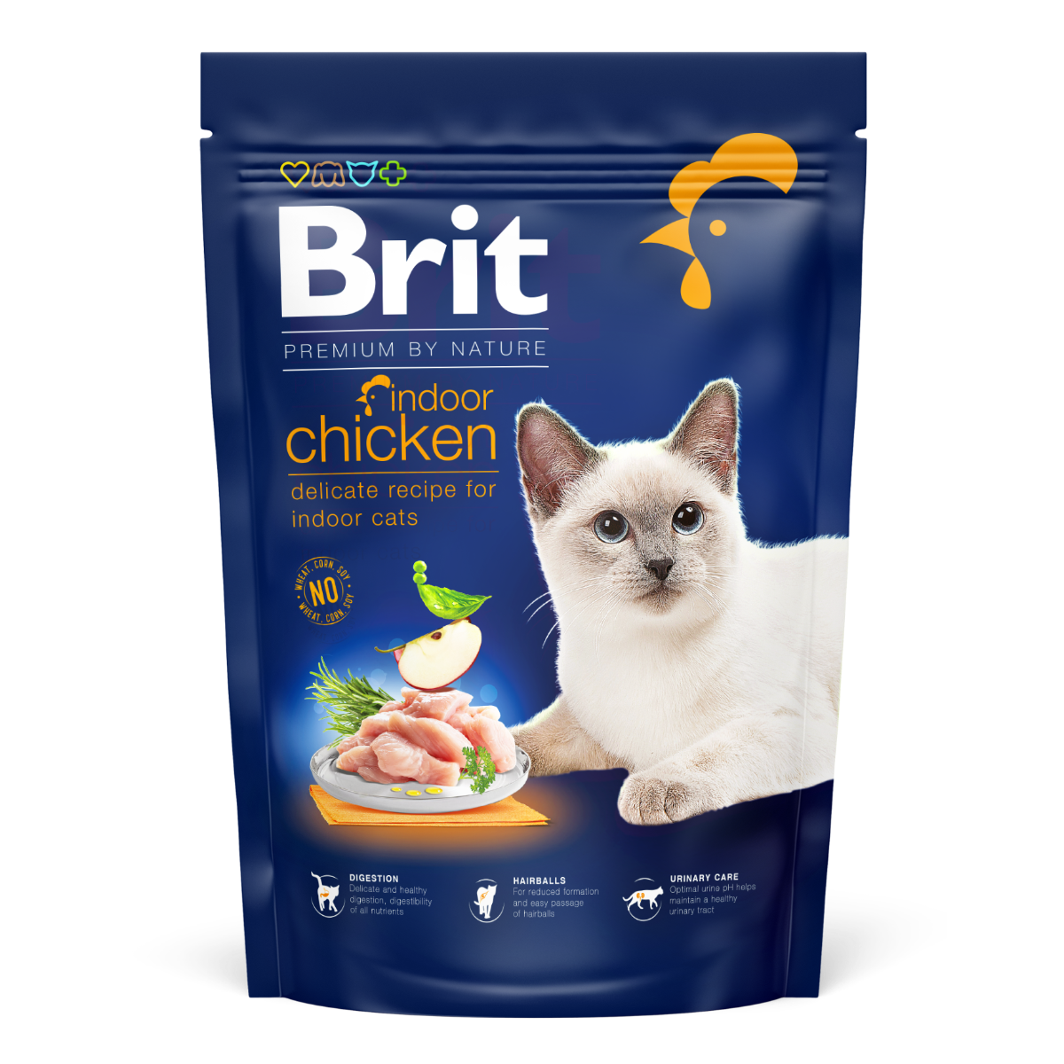 BRIT PREMIUM By Nature Cat Indoor, Pui si Ficat, Hrana Uscata Pisica de Interior, 800g
