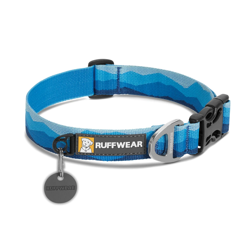 RUFFWEAR Hoopie Blue Mountains, Zgarda Pentru Caini, Marime S 28-36cm