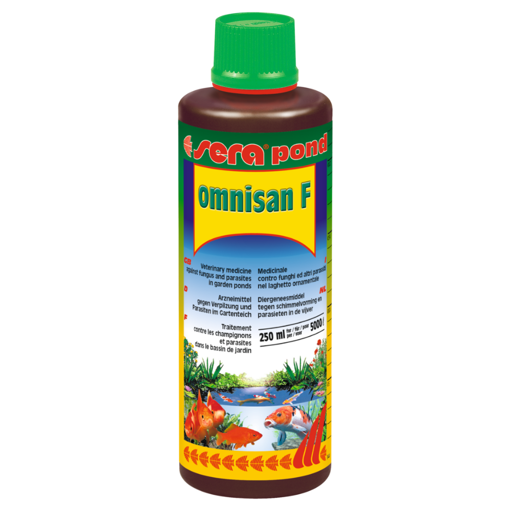 SERA Pond Omnisan, Tratament Universal pentru Infecții Micotice și Paraziți în Iazuri, 250ml