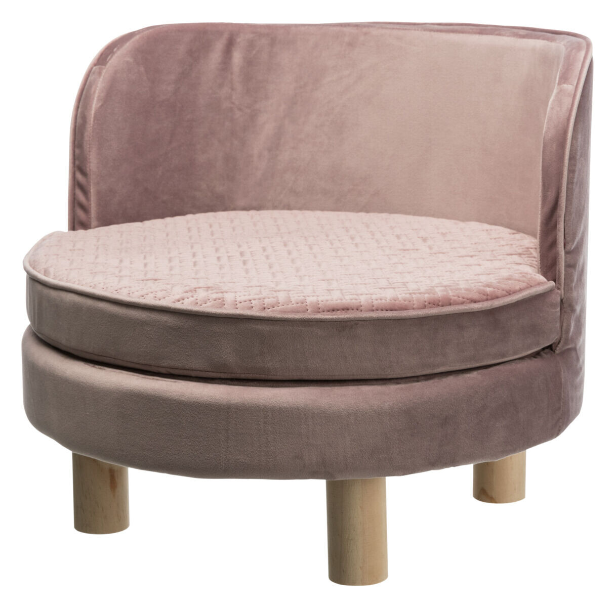 LIVIA Canapea Pentru Pisici si Caini Maxim 40kg, cu Spatar si Saltea Detasabila 48x40cm