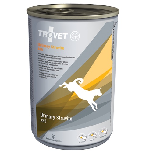 TROVET Urinary Struvite Dog Conserva 400 g – Hrana Umeda Dietetica pentru Caini cu Predispozitie la Formarea de Calculi Urinari (struviti)