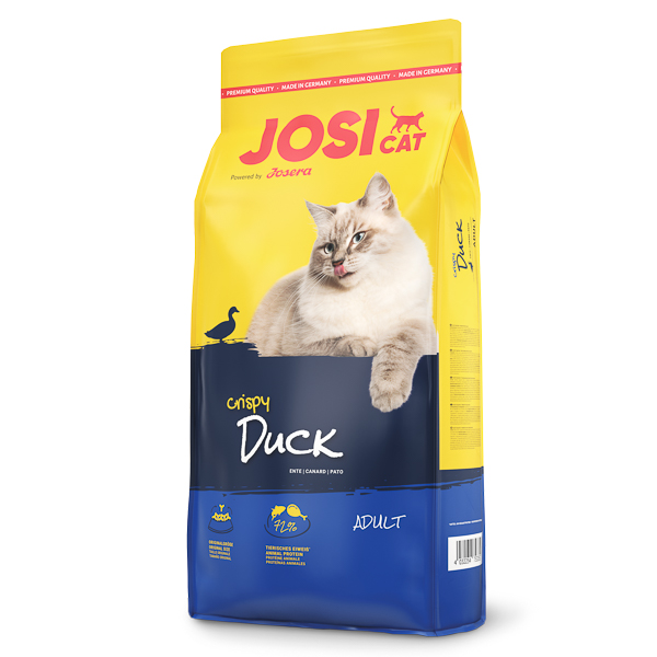 JOSICAT Crispy Duck, cu Rata, 18 kg – Hrană Uscată Completă pentru Pisici Adulte, Digestibilitate Ridicată și Aromă Irezistibilă