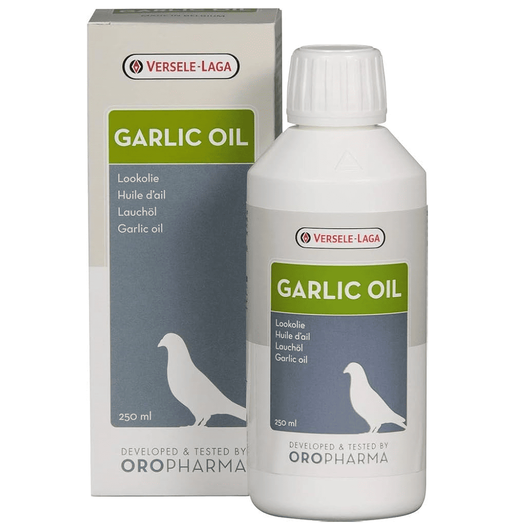 VERSELE-LAGA Oropharma Garlic Oil 250 ml | Supliment cu Ulei de Usturoi pentru Circulatie si Digestie la Porumbei