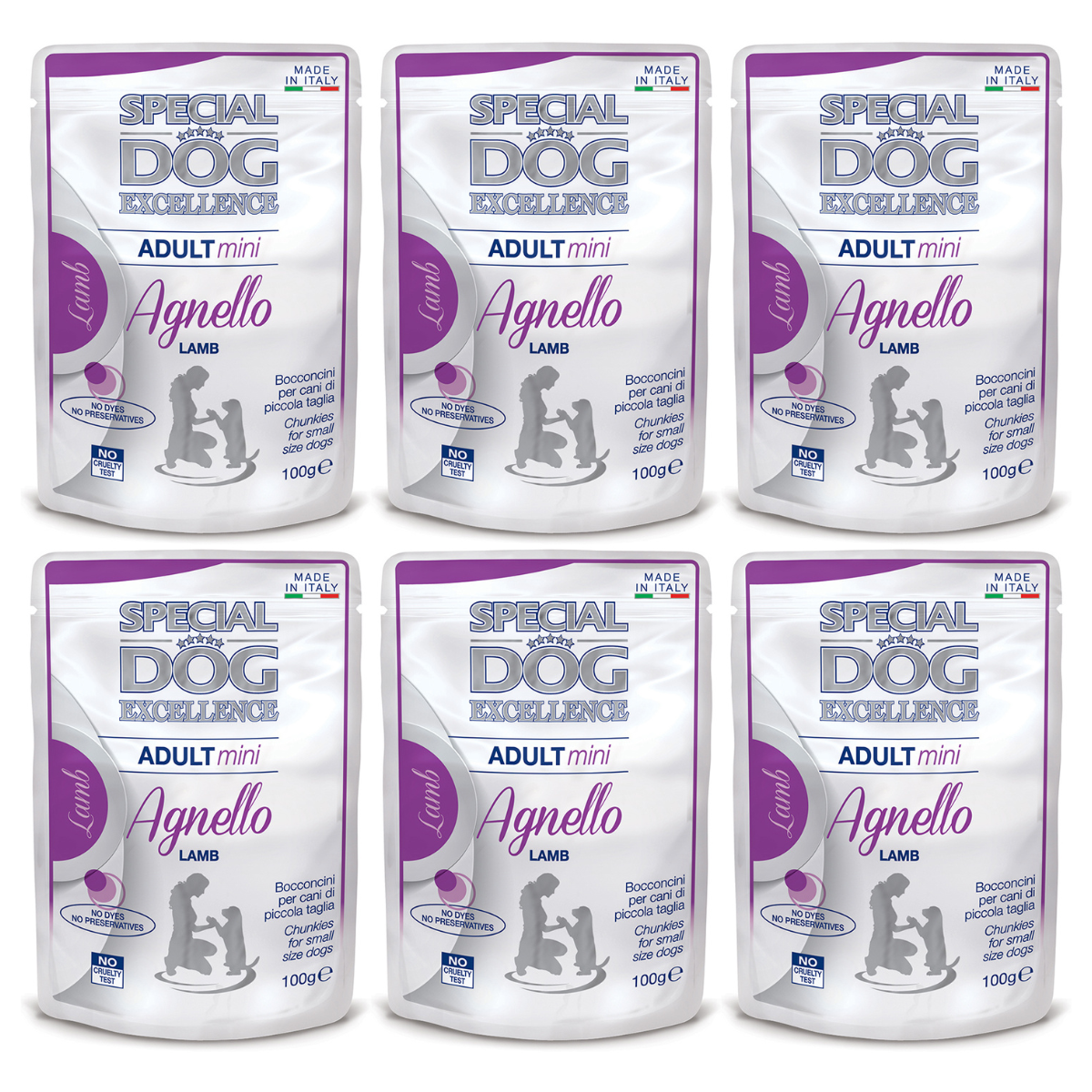 MONGE Special Dog Excellence Mini, cu Miel, Set Plicuri Hrana Umeda Pentru Caini Talie Mica, 6x100g