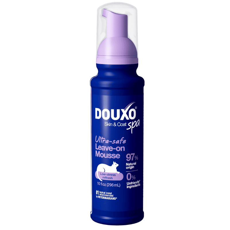 DOUXO SPA Spuma Low-Stress Refresh pentru Pisici 200 ml | Curatare Fara Clatire, Hipoalergenica | Hidrateaza Blana si Protejeaza Pielea