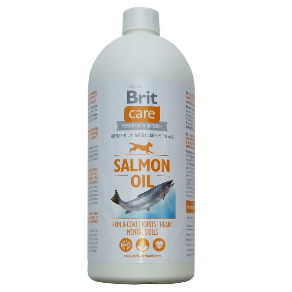 BRIT CARE Ulei Somon, Supliment Nutritiv Caini si Pisici, 1000ml