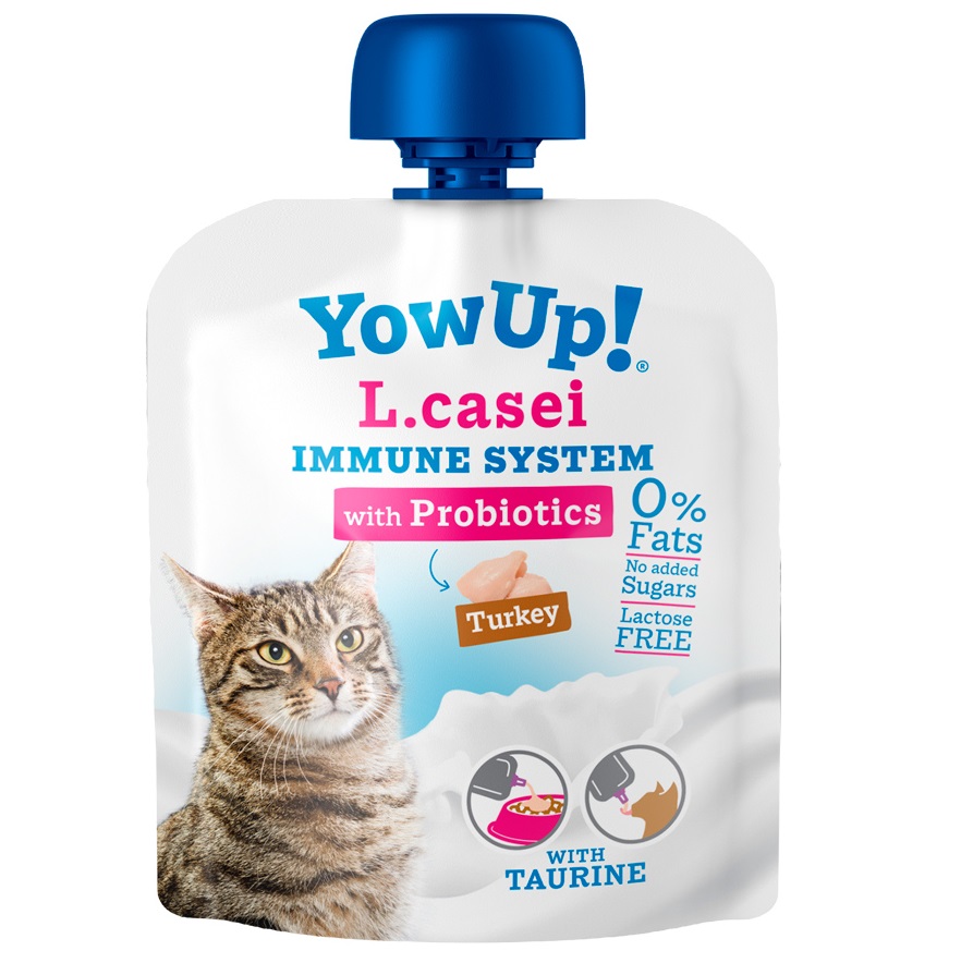 YOWUP! Iaurt Probiotic L. Casei pentru Pisici, 85 g – Imunitate Puternica si Digestie Optima