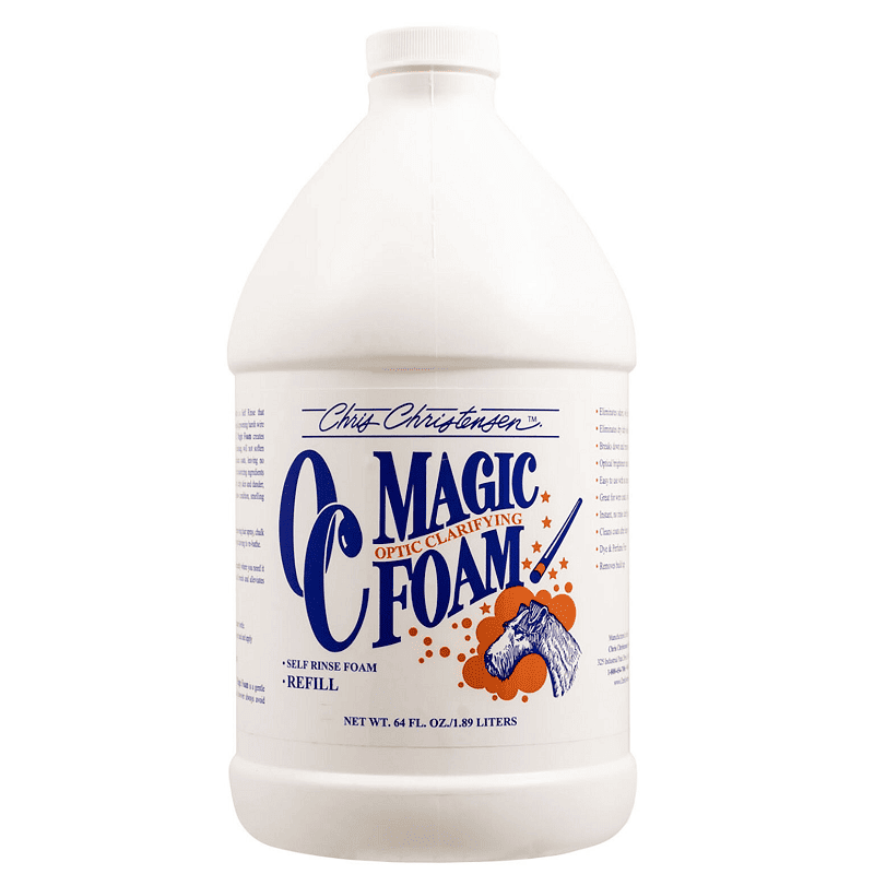 CHRIS CHRISTENSEN Systems Optic Clarifier Magic Foam 1.9 L | Spumă Profesională Fără Apă pentru Câini | Revitalizează Culoarea Blănii
