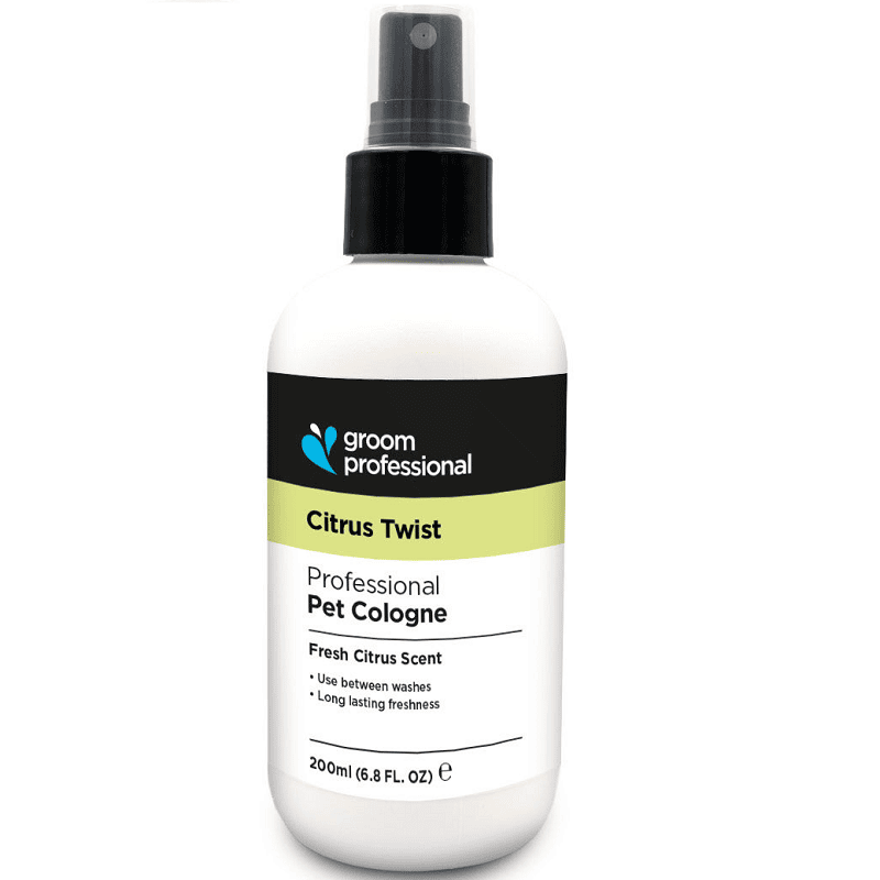 GROOM PROFESSIONAL Citrus Twist Cologne 200 ml | Parfum Profesional pentru Caini cu Aroma Citrica | Finish Curat de Salon si Improspatare Intre Bai