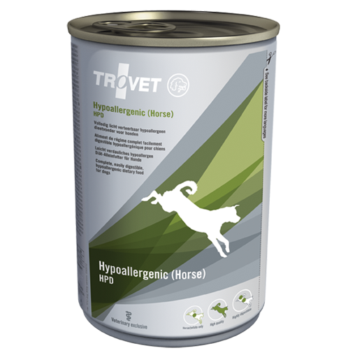 TROVET Dog Hypoallergenic cu Cal, Conserva 400 g – Hrana Umeda Detetica pentru Caini Alergici sau cu Hipersensibilitate Alimentara