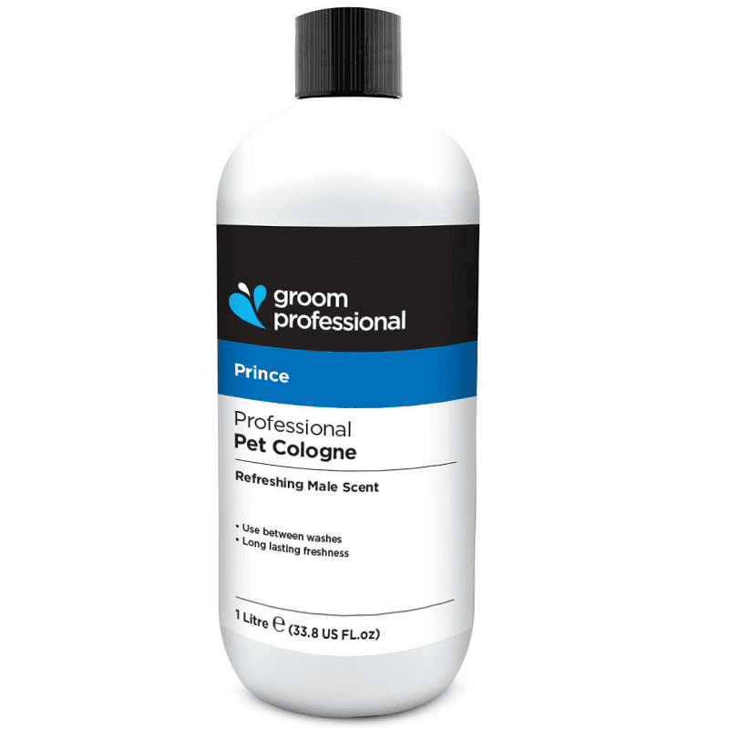 GROOM PROFESSIONAL Prince Cologne 1000 ml | Parfum Profesional pentru Caini (Masculi) cu Note Citrice si Baza Ambrata | Finish Elegant de Salon si Persistenta Indelungata