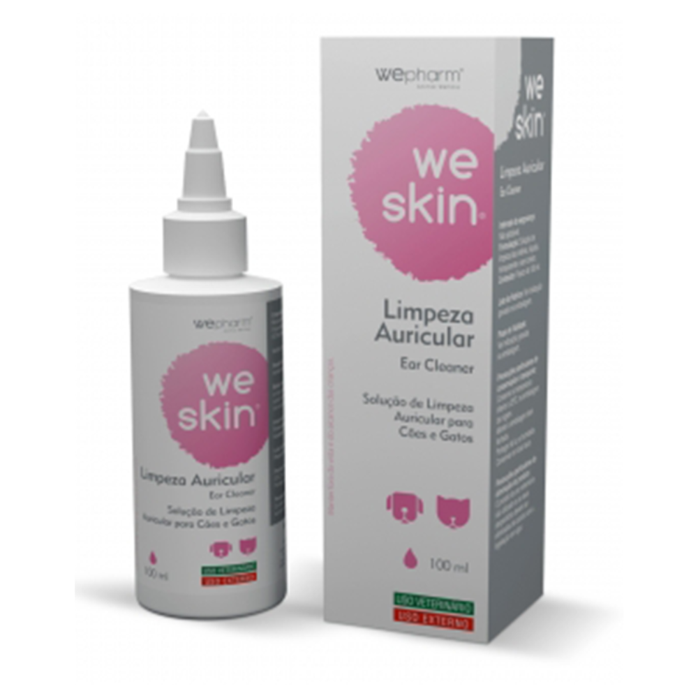 WePHARM WeSkin Ear Cleaner 100 ml – Soluție Auriculară pentru Câini și Pisici, Igienizare, Hidratare și Îngrijirea Urechilor