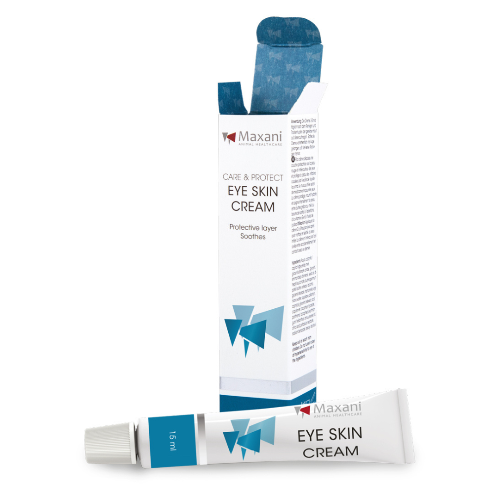 MAXANI Eye Skin Cream 15 ml – Crema Dermatologica Calmanta pentru Pielea Iritata din Jurul Ochilor la Caini si Pisici