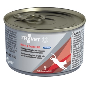 TROVET Renal & Oxalate Cat conserva 200 g – Hrana Umeda Dietetica pentru Pisici cu Insuficienta Renala si pentru Prevenirea Formarii de Calculi (Oxalati)