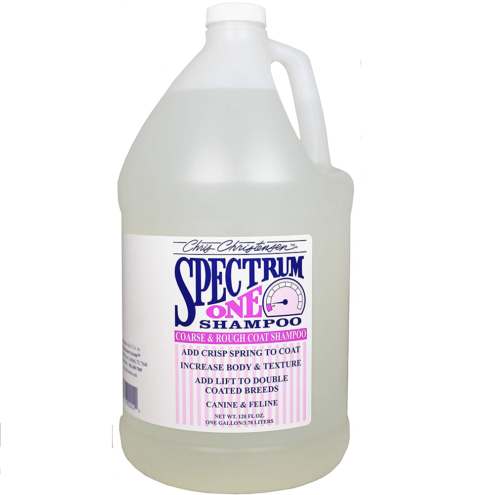CHRIS CHRISTENSEN Spectrum One 3.8 L | Sampon Profesional Pentru Caini cu Blana Aspra, Sarmoasa