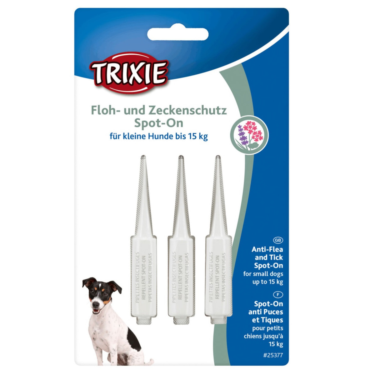 TRIXIE Pipete Antiparazitare Naturale Spot On Pentru Caini Maxim 15kg, 3x1.5ml