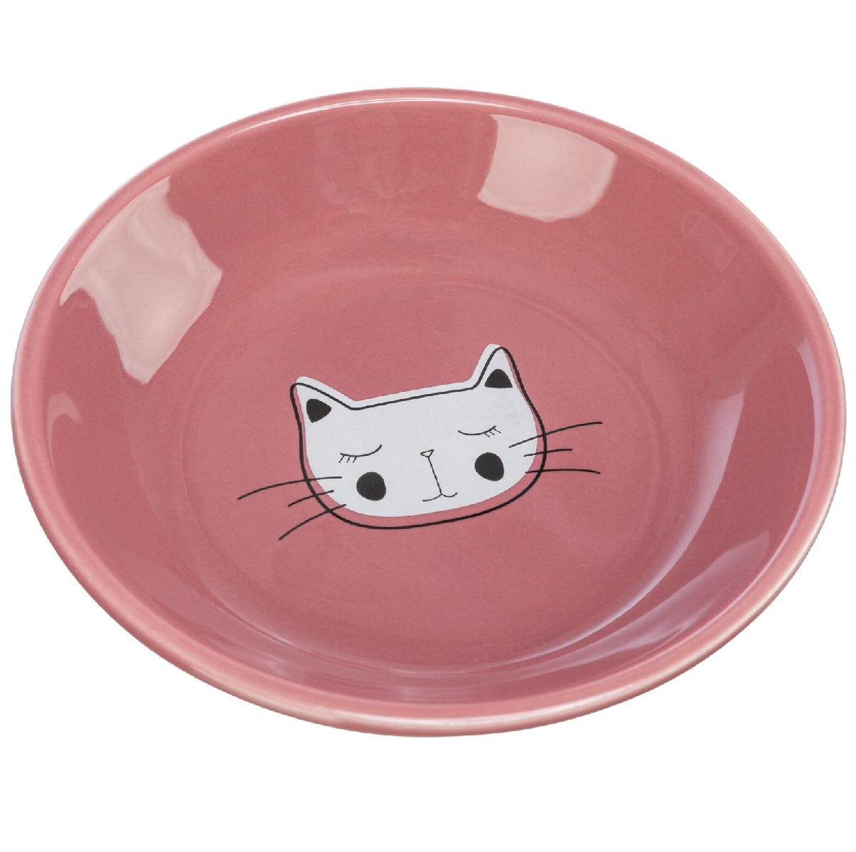 Bol din Ceramica Pentru Pisici, Diverse Culori, 200ml | 14cm