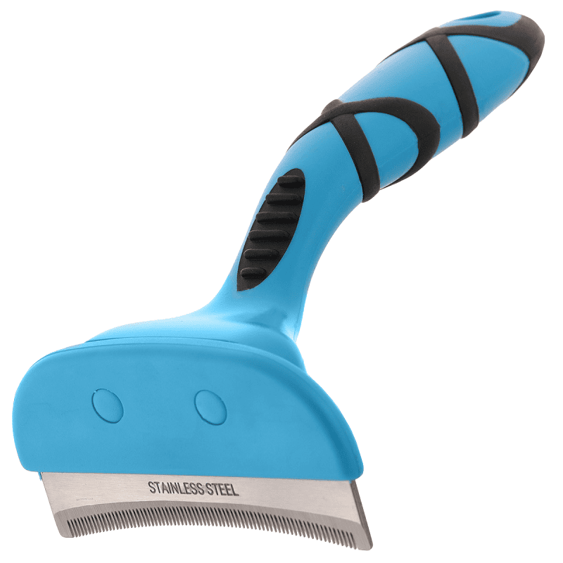 GROOM PROFESSIONAL Shed Stopper Curved L | Trimer Profesional Curb pentru Îndepărtarea Părului Năpârlit din Blană la Câini de Talie Mare
