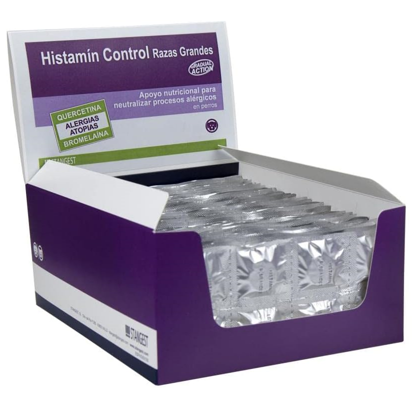 HISTAMIN CONTROL LB Supliment Antialergic si Pentru Reducerea Intolerantelor Alimentare la Caini de Talie Mare, 300 tablete