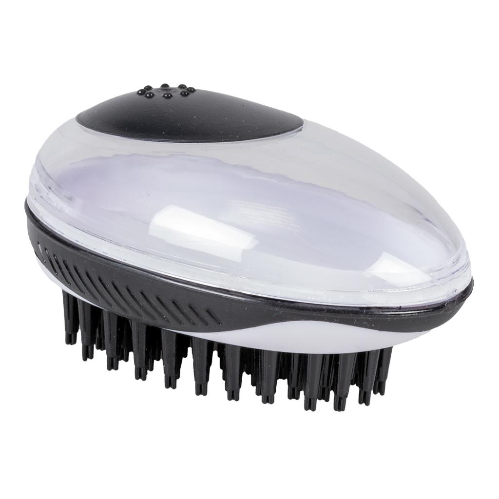 DOUVOPLUS Perie Samponare si Masaj Pentru Caini, Pini din Silicon, 11.5x7.5x6cm
