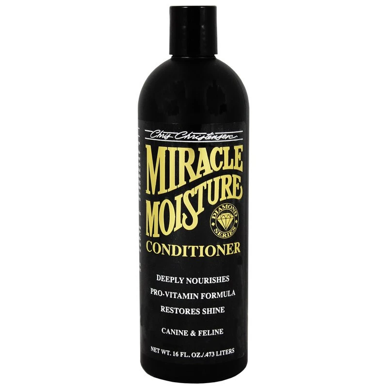 CHRIS CHRISTENSEN Diamond Series MIRACLE MOISTURE, Balsam Hidratant Profesional Caini si Pisici, Pentru Piele Uscata | Par Deteriorat, Fragil, Lipsit de Stralucire, 473ml