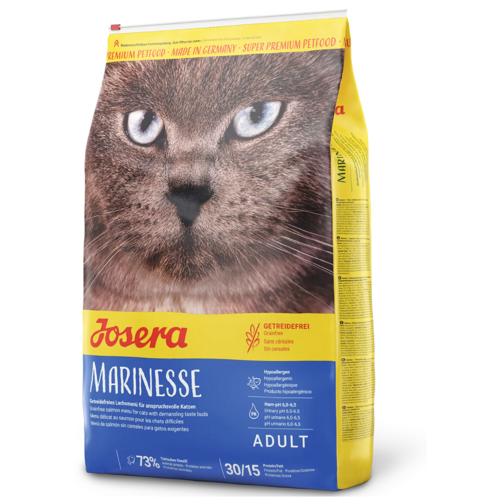 Josera Marinesse cu Somon si Cartofi, 2 kg – Hrană Uscată Premium Hipoalergenică pentru Pisici Sensibile Predispuse la Alergii sau Intolerante Alimentare