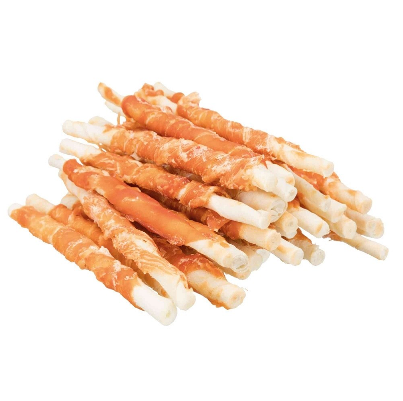 Recompensa DENTAFUN Pentru Caini Stick Rasucit cu Carne de Pui 12cm | 240g | 30buc