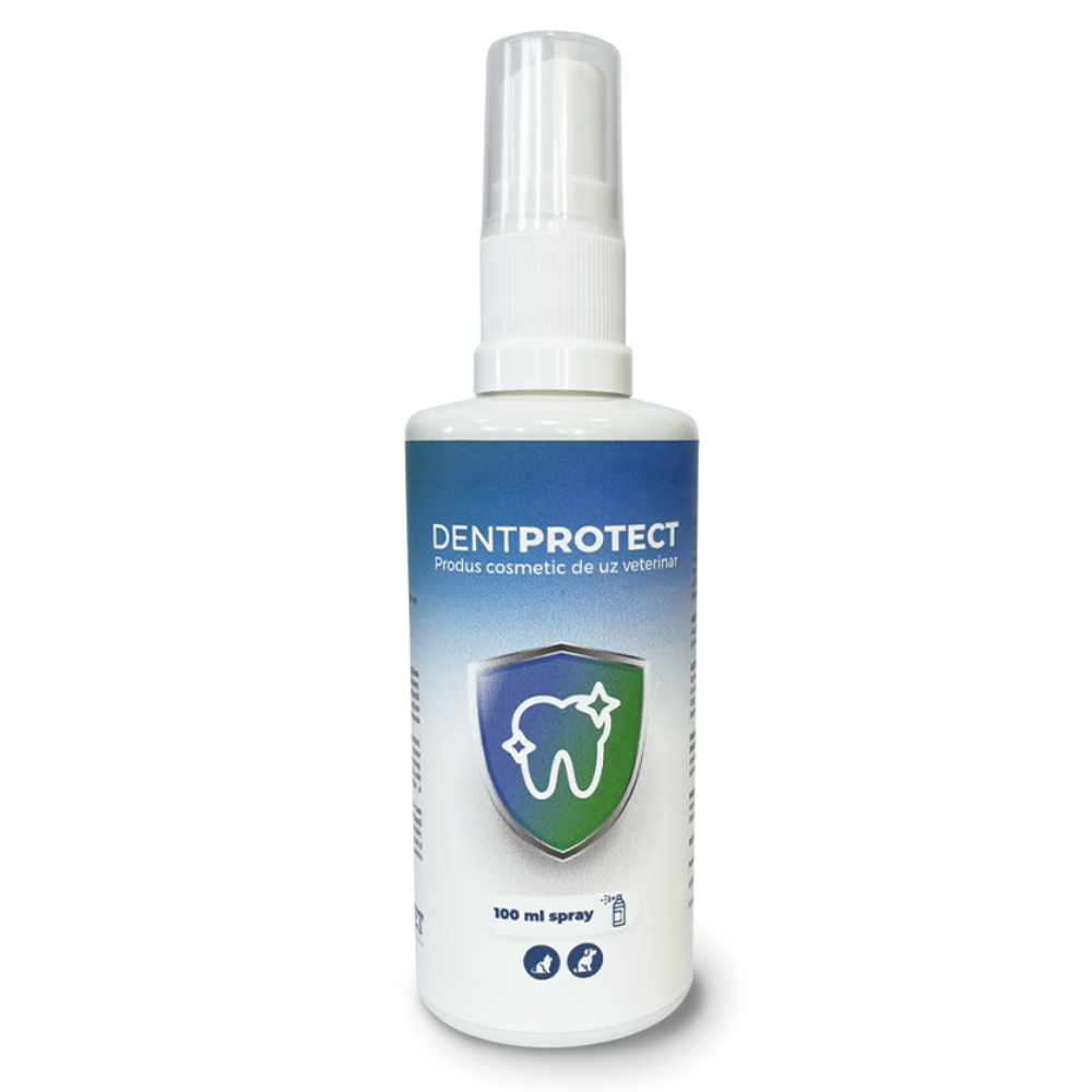 AdVET Dentprotect Spray 100 ml – Soluție Naturală pentru Igiena Orală la Câini și Pisici, Împotriva Respirației Urât Mirositoare, a Tartrului și Inflamațiilor Gingivale