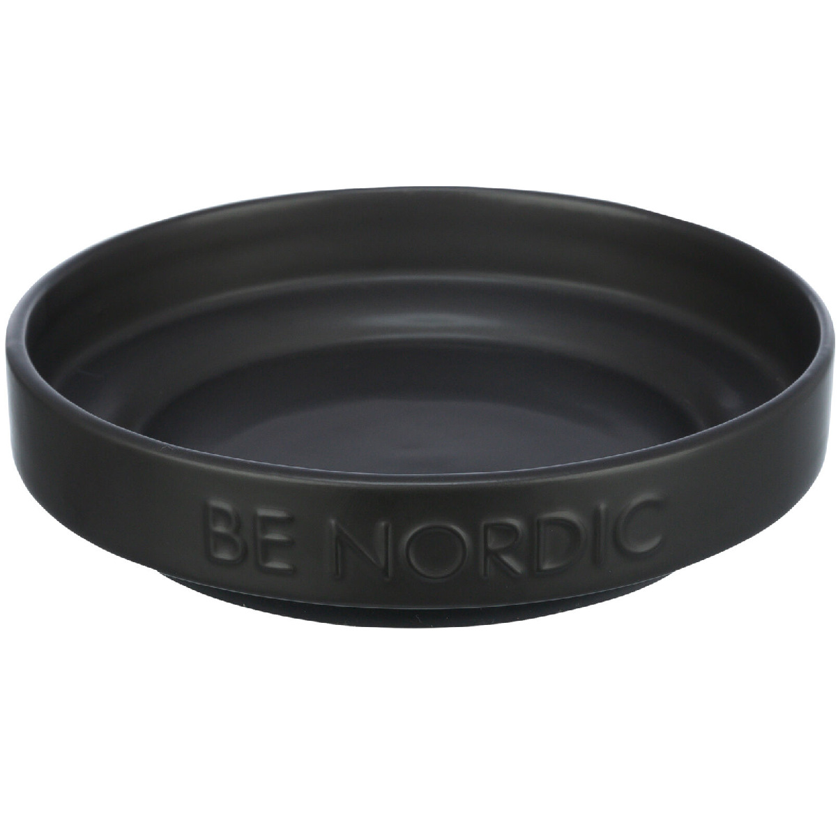 BE NORDIC Bol Ceramic Pentru Pisici sau Pui de Catel, Negru, 0.3L | 16cm