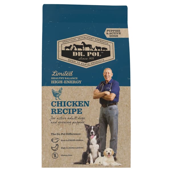 DR. POL Dog Puppy & Active cu Pui 2 kg | Hrana Uscata Monoproteica pentru Catei si Caini Adulti Activi