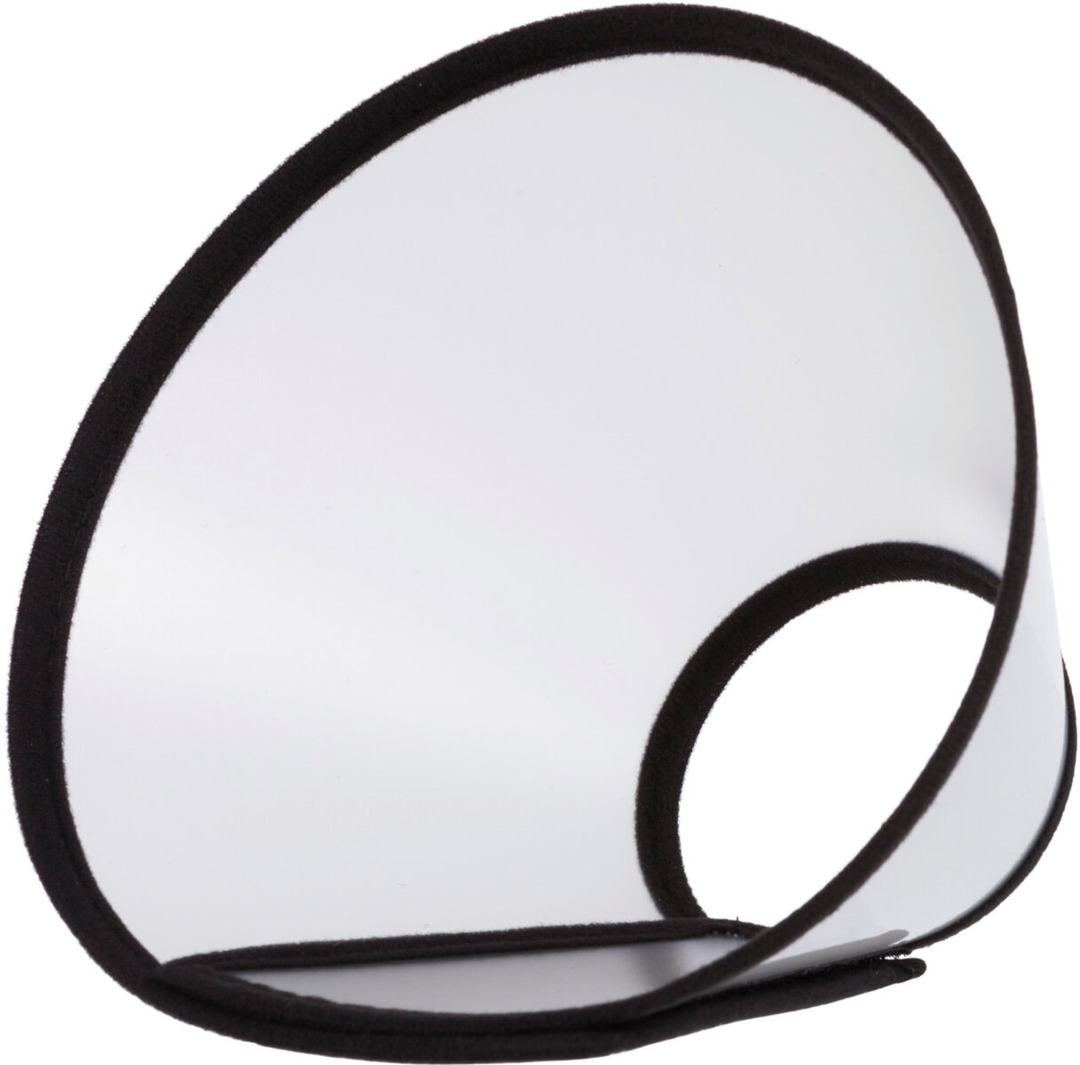 TRIXIE Guler de Protectie Pentru Caini si Pisici, Plastic Transparent cu Margini Tivite, Marime L-XL, Circumferinta Gat 50-58cm
