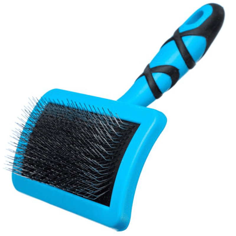 GROOM PROFESSIONAL Curved Firm Slicker Brush Medium | Perie Slicker Profesională pentru Descâlcire și Volum la Câini de Talie Medie cu Blană Densă