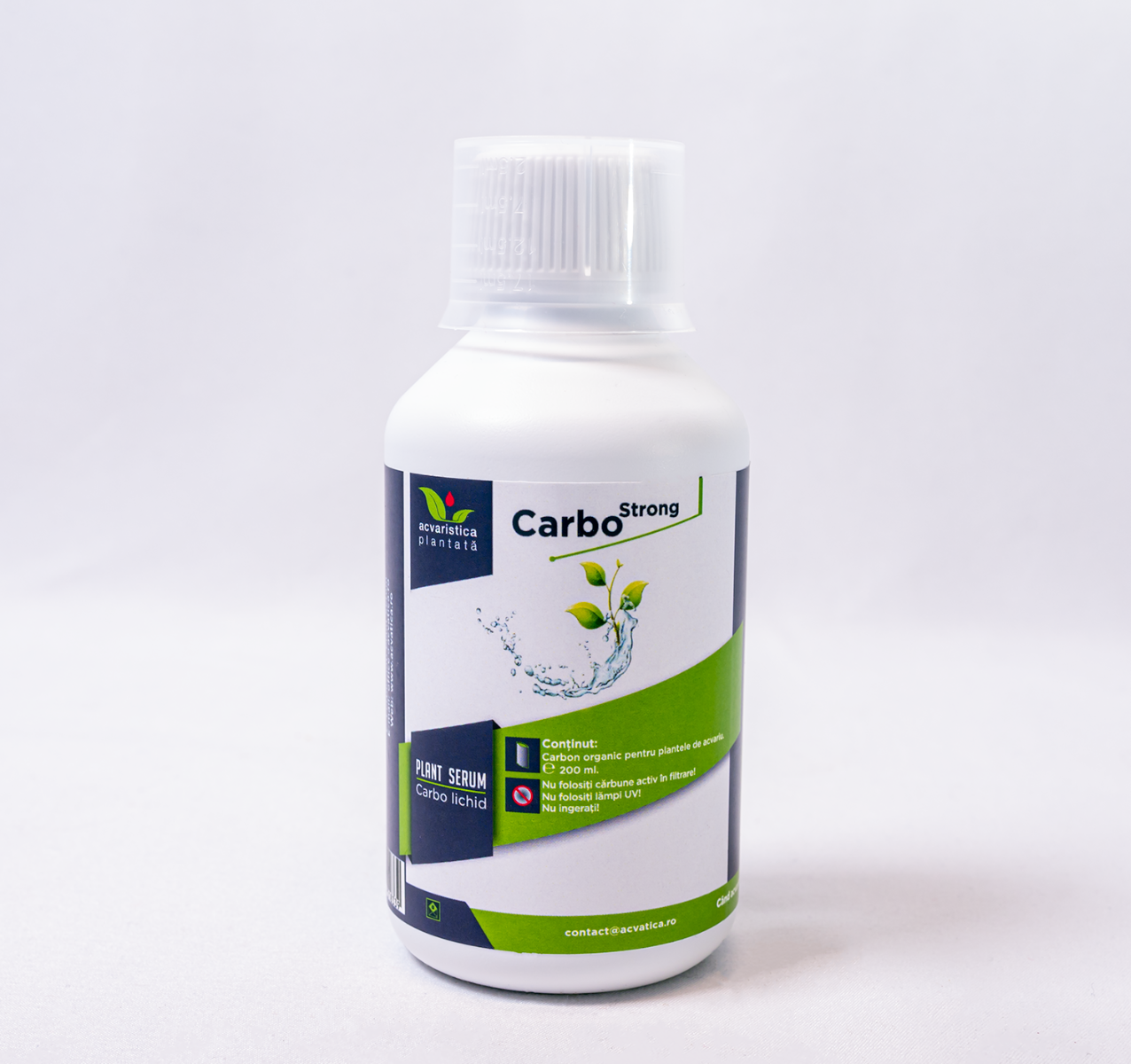 CARBO STRONG PLANT SERUM, Fertilizant Lichid cu Carbon Organic Pentru Plantele de Acvariu, 200ml