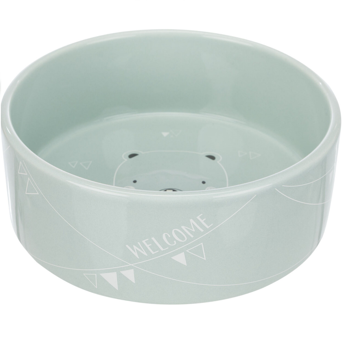 Castron Ceramic Pentru Caini, JUNIOR, Diverse Culori, 300ml | Diametru 12cm