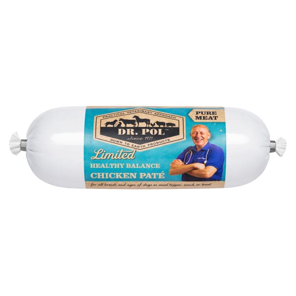 DR. POL Dog Pate cu Pui si Insecte 650 g | Hrana Umeda Complementara fara Cereale cu 80% Carne pentru Caini