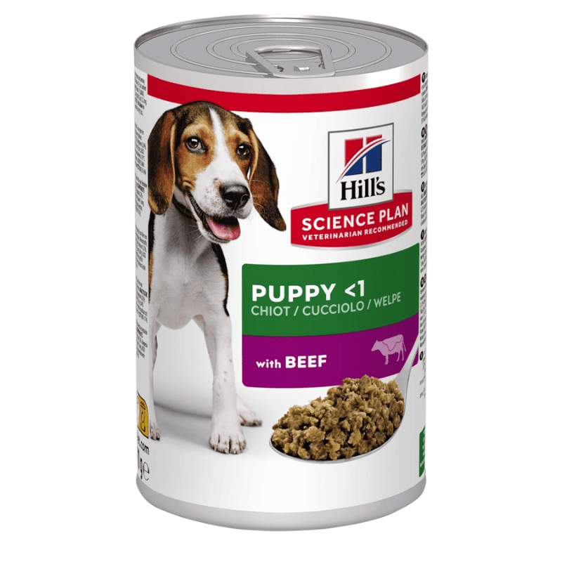 HILL'S Science Plan Puppy cu Vita 370 g – Hrană Umedă pentru Căței în Creștere, Femele Gestante sau Lactante