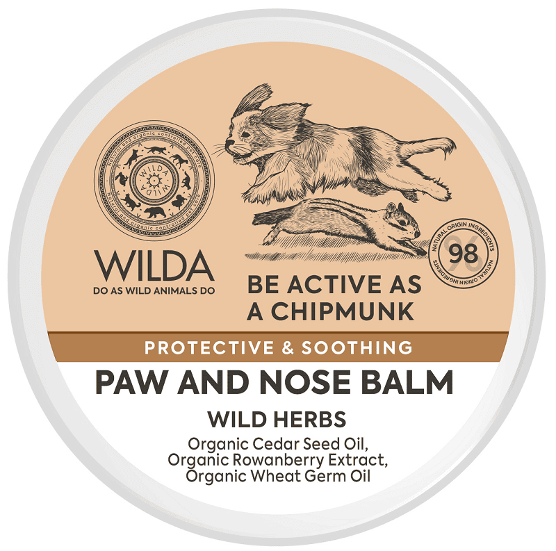 WILDA SIBERICA Balsam pentru Nas si Labute 40 g | Protectie si Calmarea Pielii Sensibile la Caini si Pisici | Certificat Organic