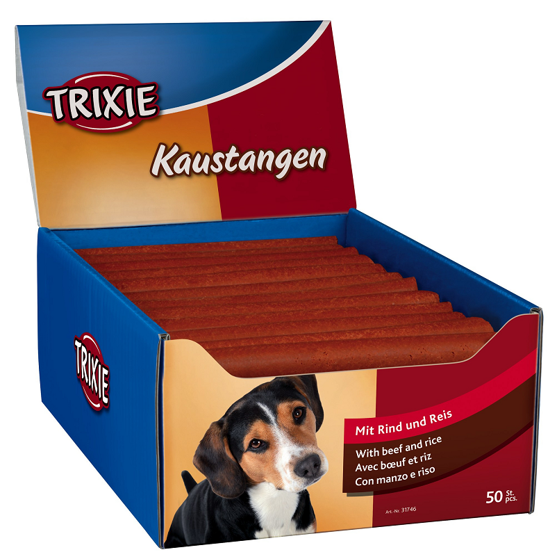 TRIXIE Recompense Caini Batoane Dure Pentru Ros, cu Vita si Orez, 50buc