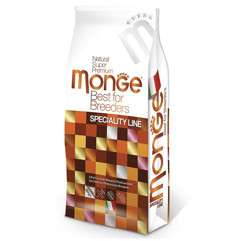 MONGE Natural Super Premium Medium Adult Monoprotein Vita, Orez si Cartofi 15 kg | Hrana Uscata Superpremium Monoproteinica pentru Caini Adulti de Talie Medie | Digestie Optima si Vitalitate