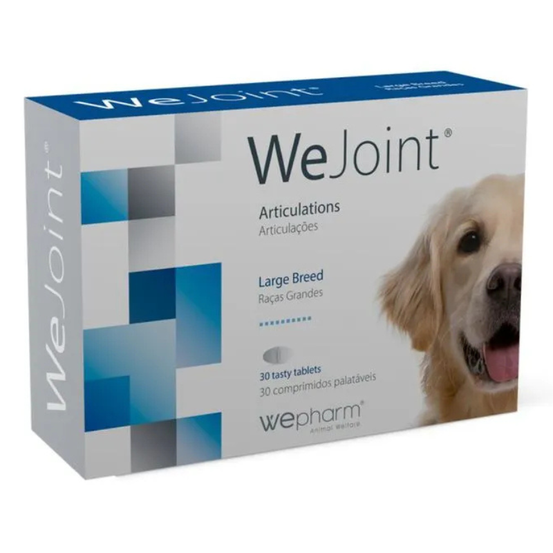 WePHARM WeJoint Large Breeds 30 Comprimate – Supliment cu Glucozamina, Condroitina si MSM pentru Sustinerea Articulatiilor la Caini de Talie Mare