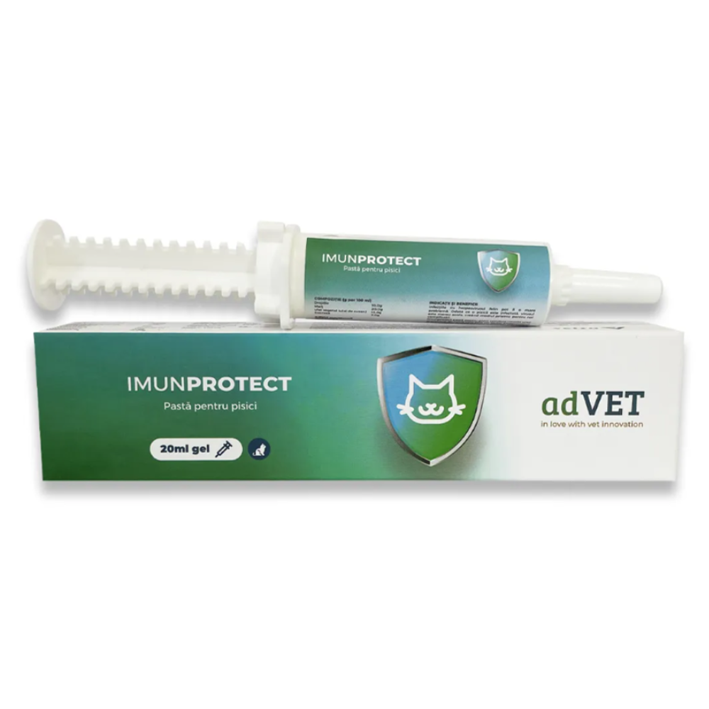 AdVET ImunProtect Pasta 20 ml – Supliment cu Lizina pentru Sustinerea Sistemului Imunitar la Pisici