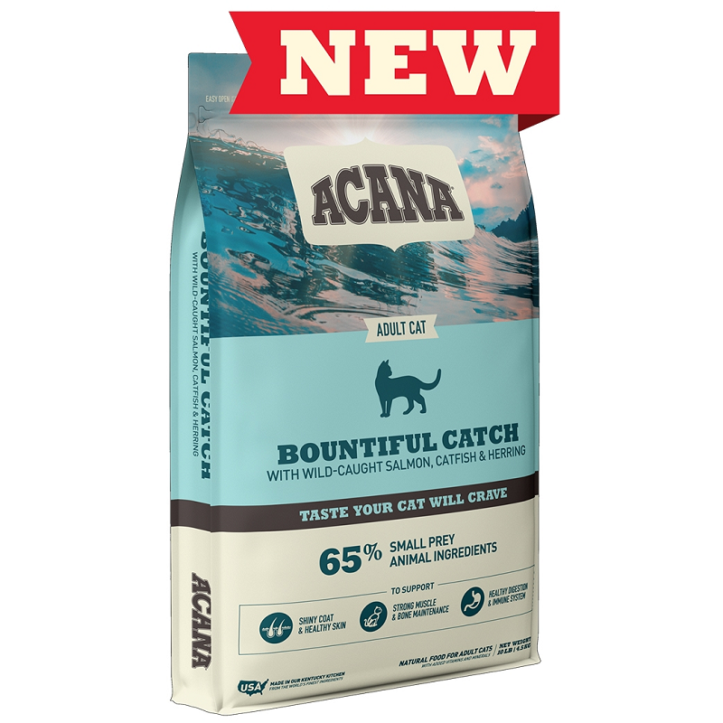 ACANA Bountiful Catch, Hrana Uscata Pisici Adulte, 4.5kg