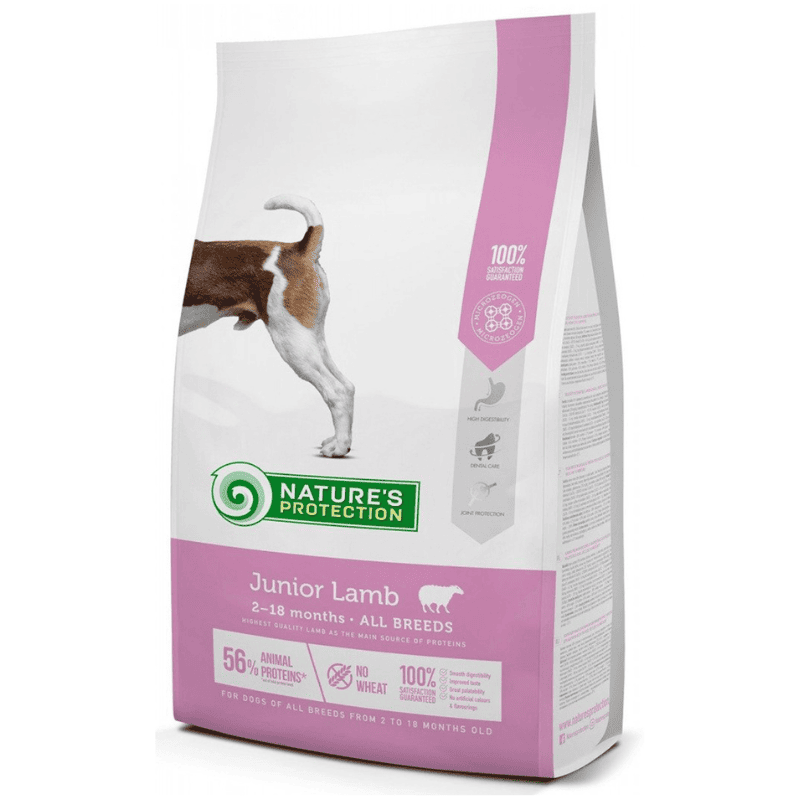 NATURE'S PROTECTION Junior All Breeds Dogs cu Miel 7.5 kg | Hrana Uscata Super Premium pentru Caini Juniori