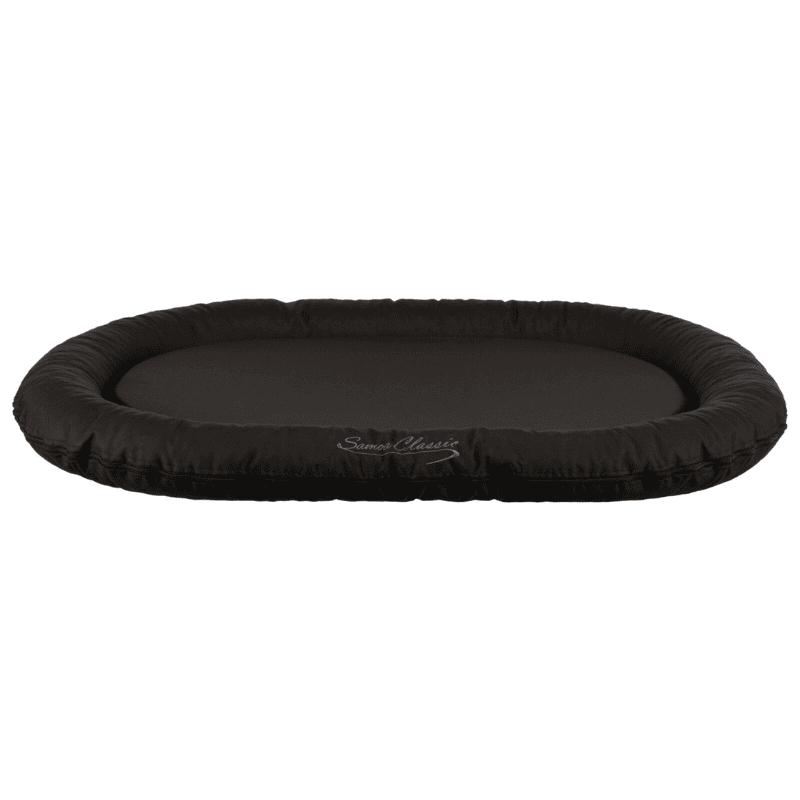 Saltea Impermeabila pentru Caini SAMOA Classic Strong Edition, Neagra, 80x60 cm | Husa Detasabila, Margini Laterale Inalte 10-15 cm, Spuma 2.5 cm | Made in EU