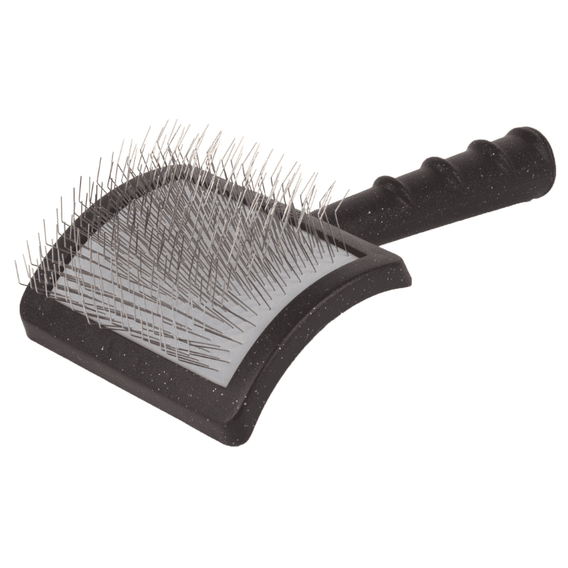 YENTO Mega Pin Tangle Teaser Slicker L for Dense Coats | Perie Slicker Profesionala Large pentru Caini cu Blana Deasa, Groasa sau Creata