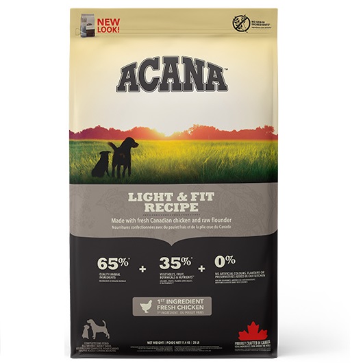 ACANA Heritage Light & Fit, Hrana Uscata Pentru Caini Supraponderali, 11.4kg