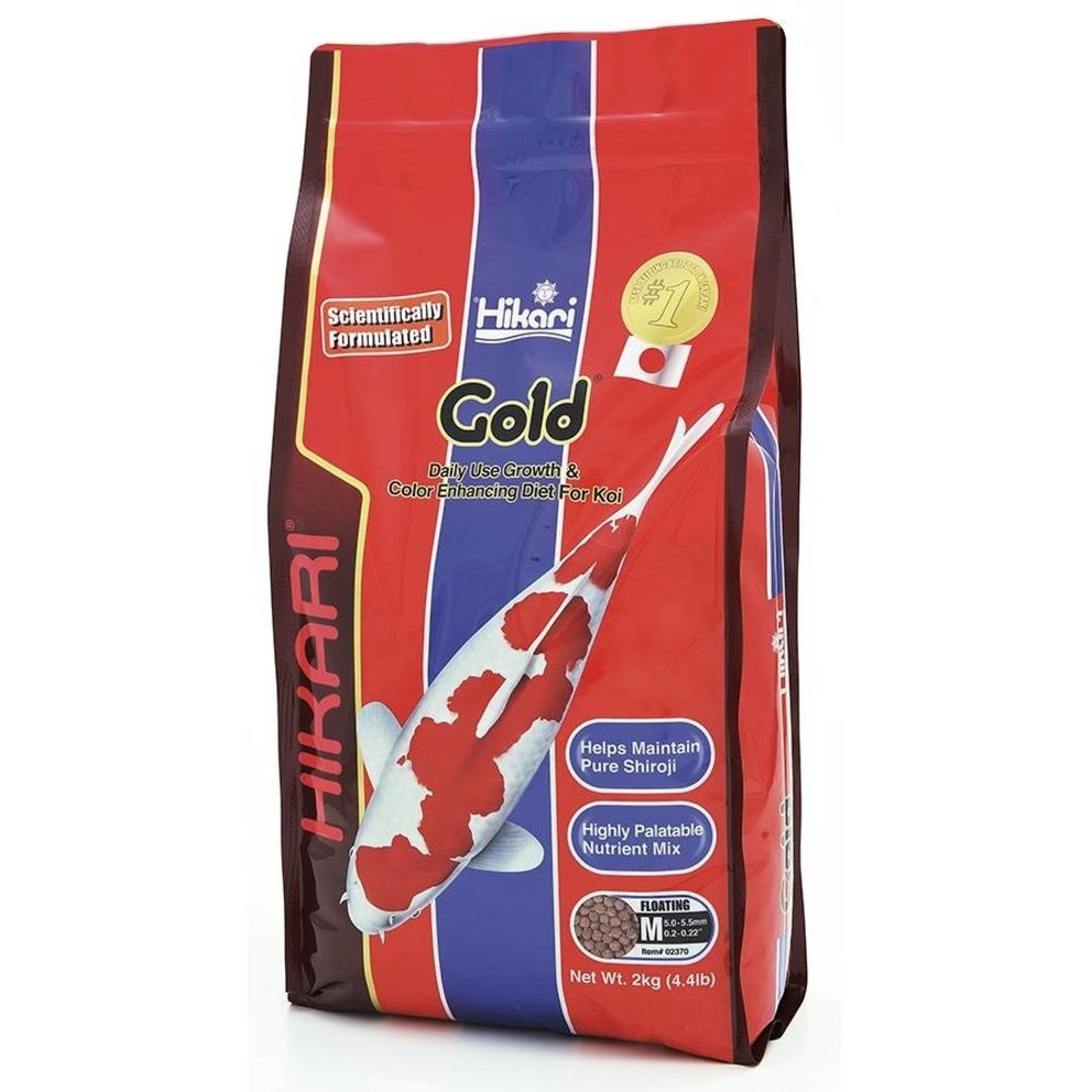 HIKARI Gold Medium, Hrana Granule Plutitoare Pentru Crapi Koi si Alte Specii de Pesti de Iaz, 2kg