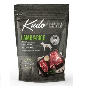 KUDO Adult Medium-Maxi Sensitive cu Miel si Orez 3 kg | Hrana Uscata Presata la Rece pentru Caini Adulti de Talie Medie si Mare | Digestie Usoara si Toleranta Ridicata