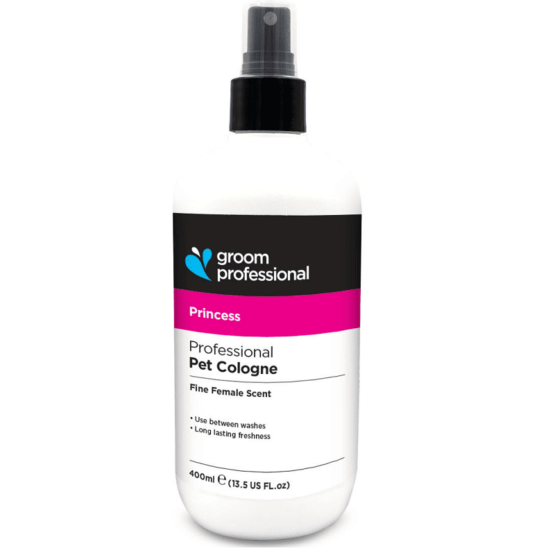 GROOM PROFESSIONAL Princess Cologne 400 ml | Parfum Profesional pentru Caini  (Femele) cu Note Citrice si Florale | Finish Elegant de Salon si Persistenta Placuta